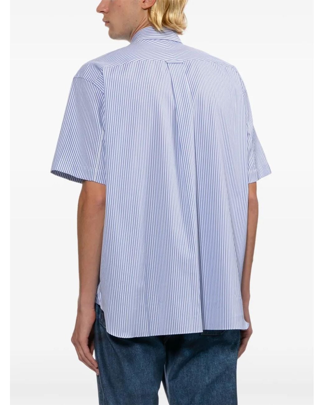 Camisa Con Diseño Patchwork Junya Watanabe de hombre de color Blue