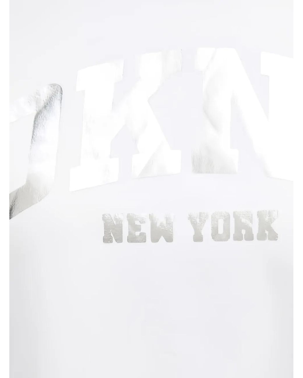 DKNY White Logo-Detail T-Shirt