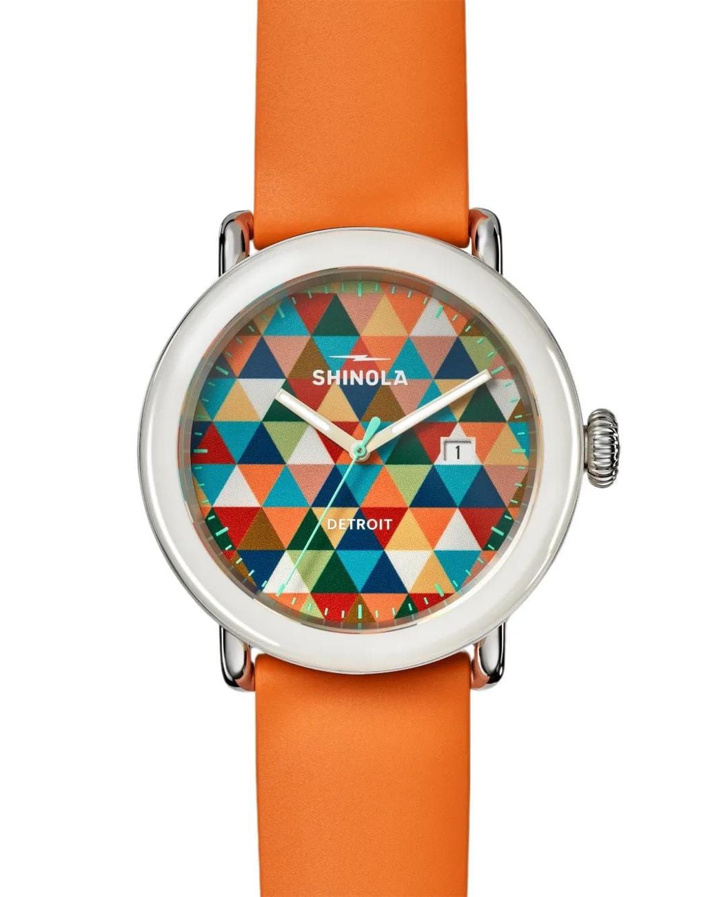 Shinola Orange Detrola 41Mm Watch