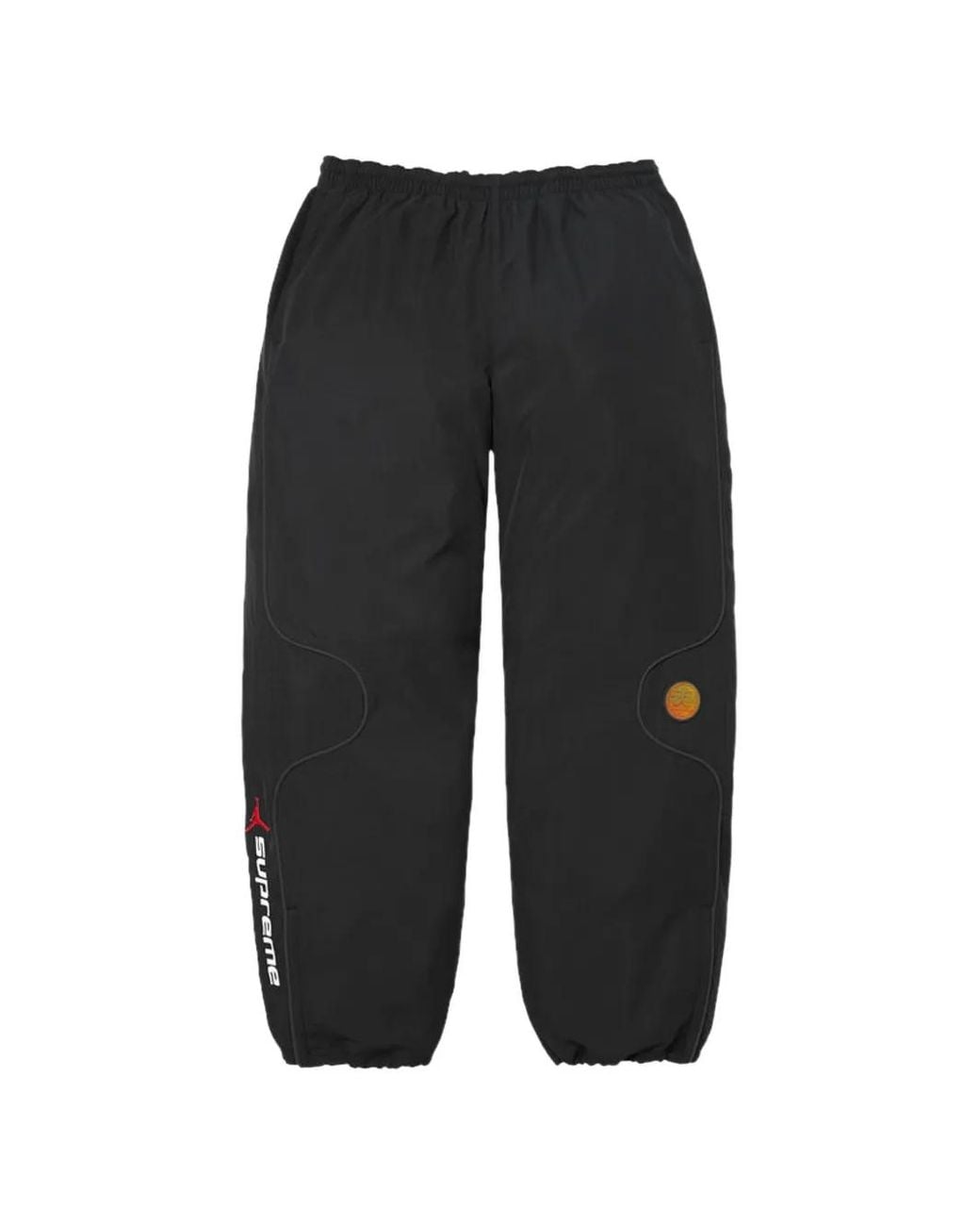 Supreme Black X Jordan Logo-Print Track Pants for men