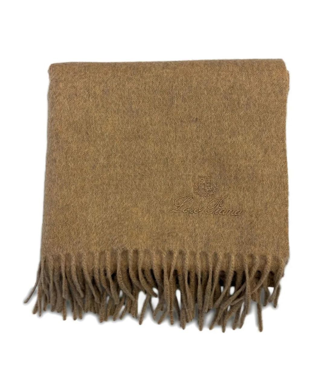 Loro Piana Natural Fringed-Edg Scarf for men