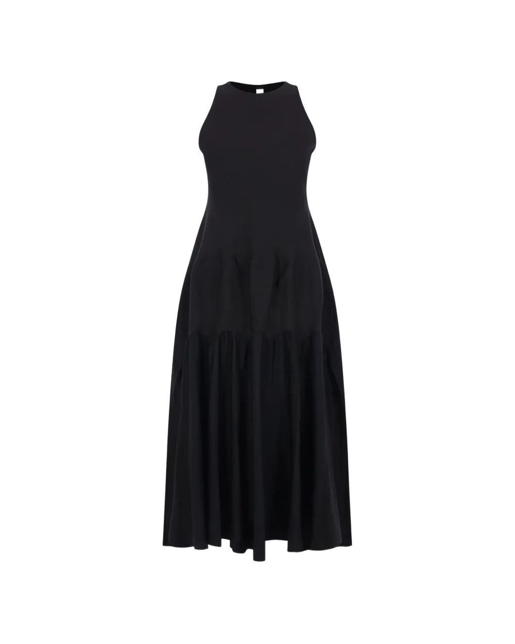 CFCL Black Sleeveless Midi Dress