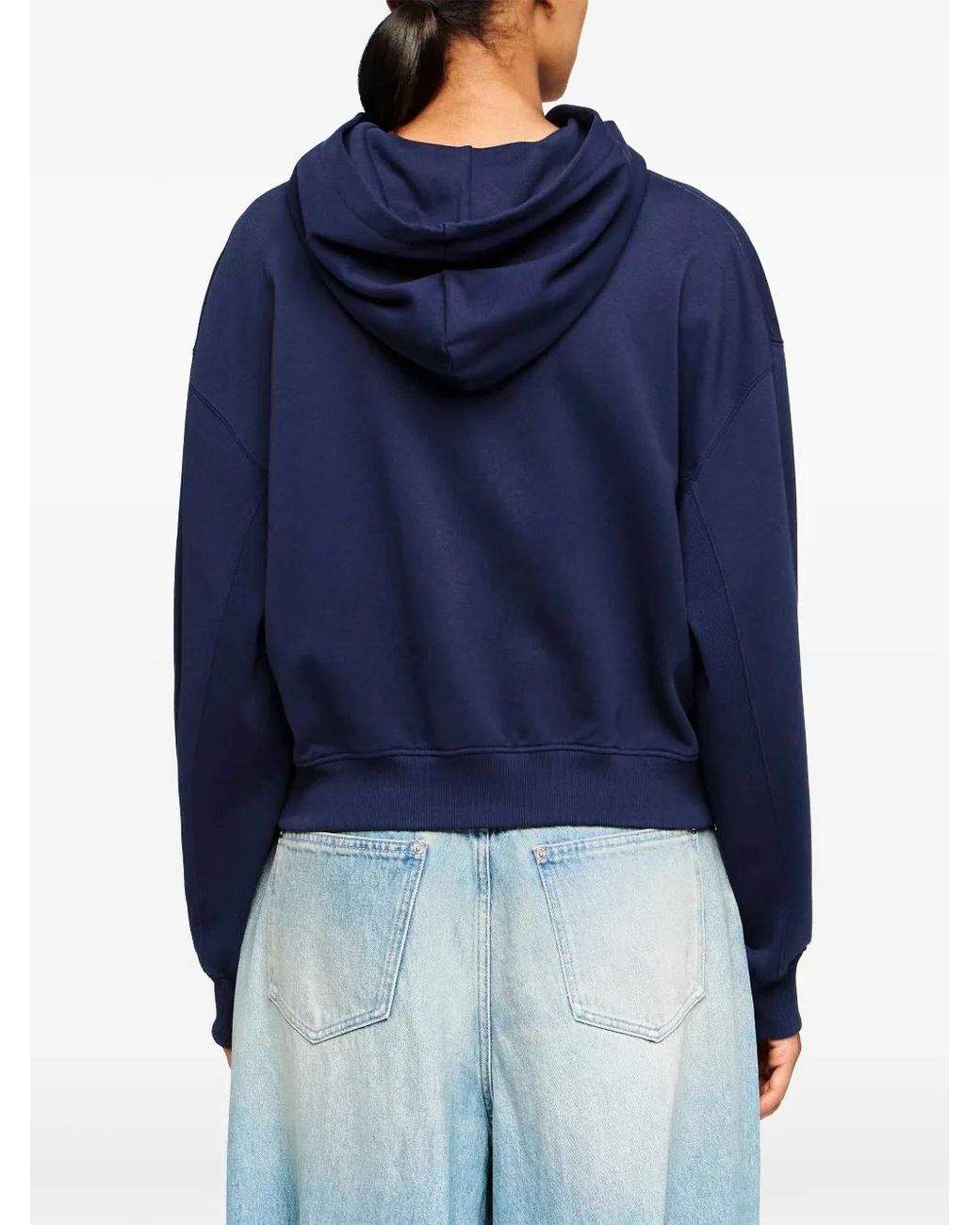 J.W. Anderson Blue Anchor-Embroidered Hoodie