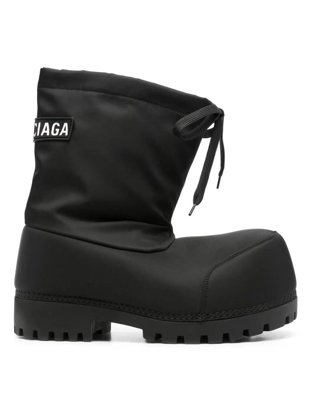 Balenciaga Black Alaska Technical Fabric Ankle Boots