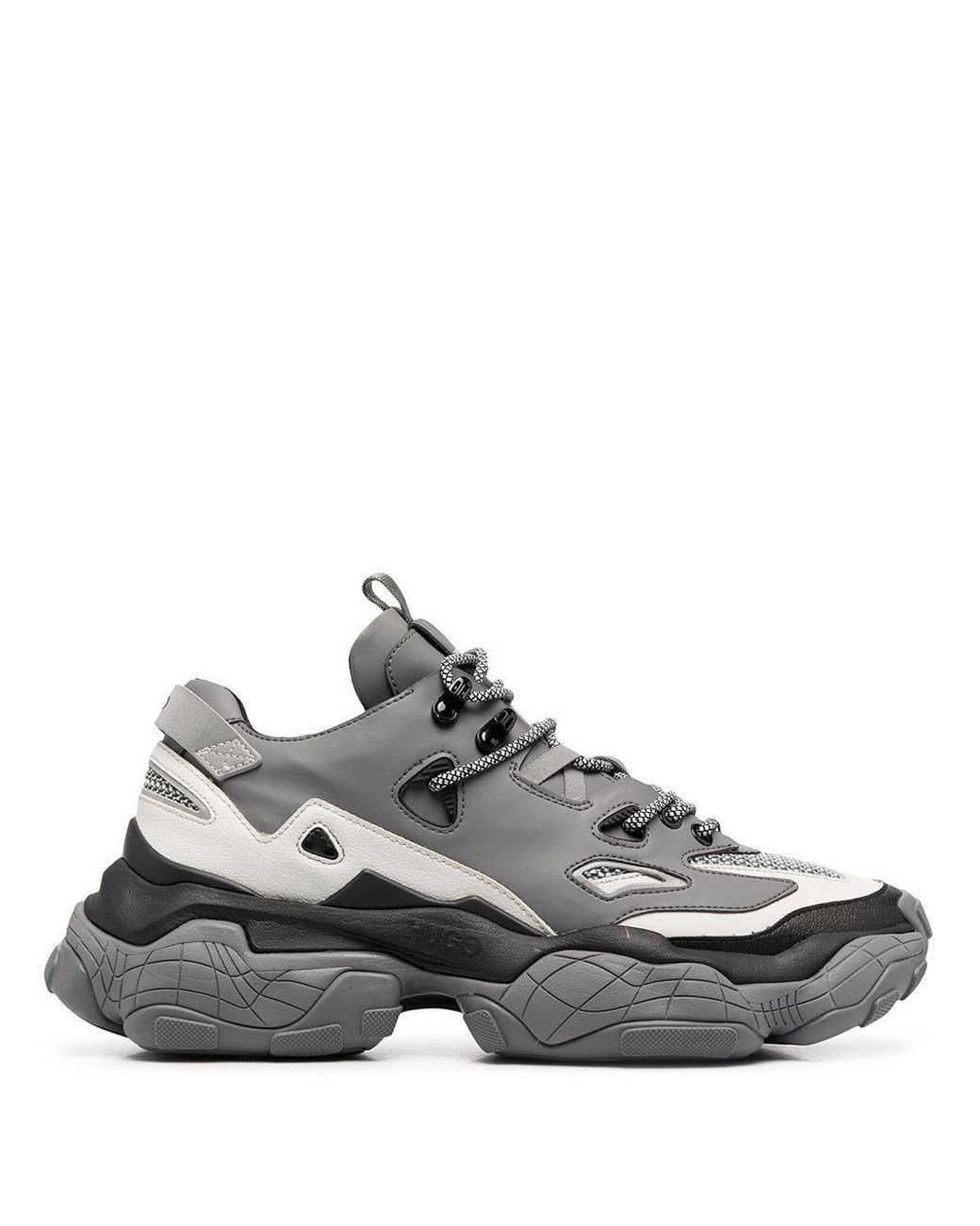 BOSS by HUGO BOSS Atomic Runn Low-top Sneakers in Gray for Men | Lyst