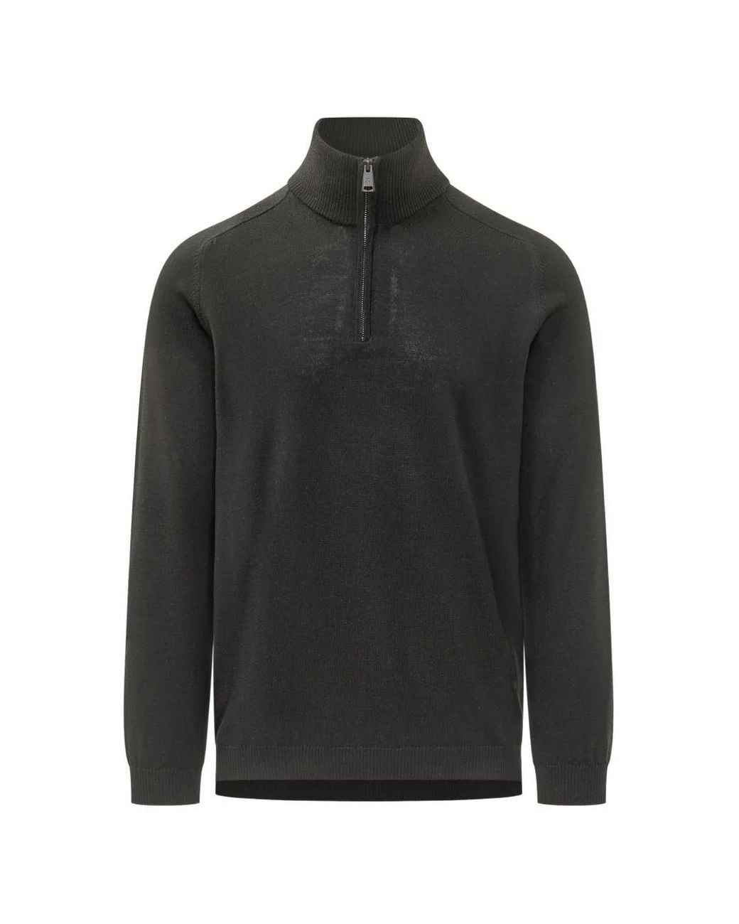 Premiata Black Quarter-Zip Sweater for men