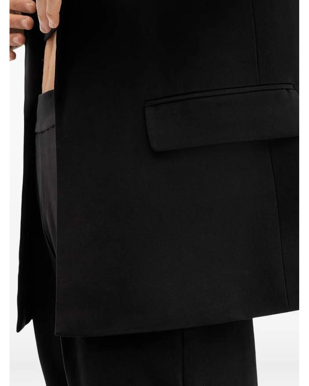 AllSaints Black Aleida Single-Breasted Blazer