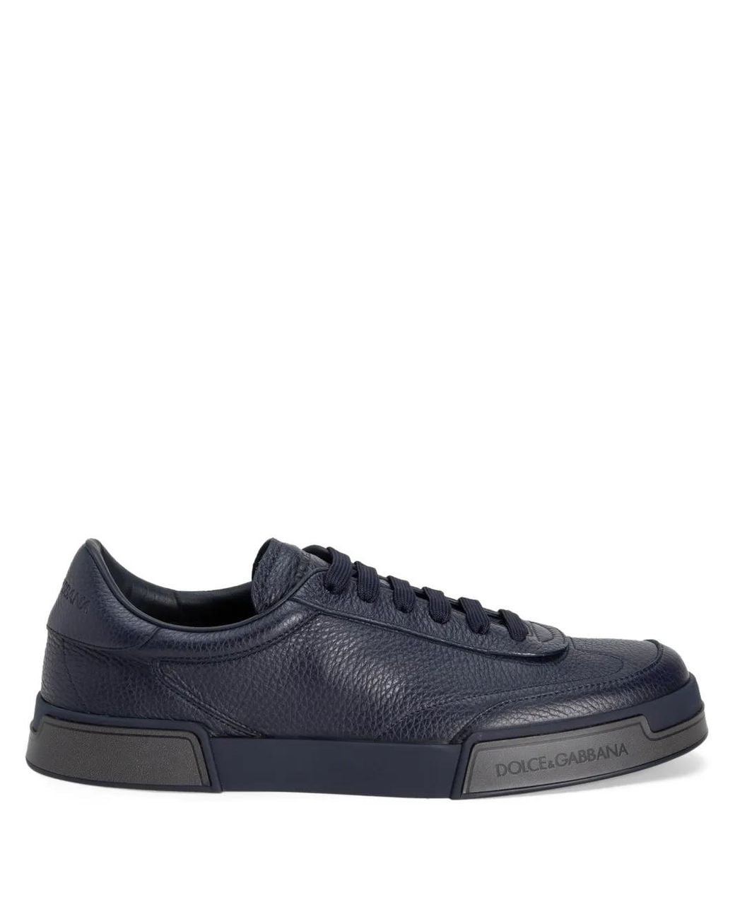 Dolce & Gabbana Blue Calfskin Portofino Yacht Sneakers for men