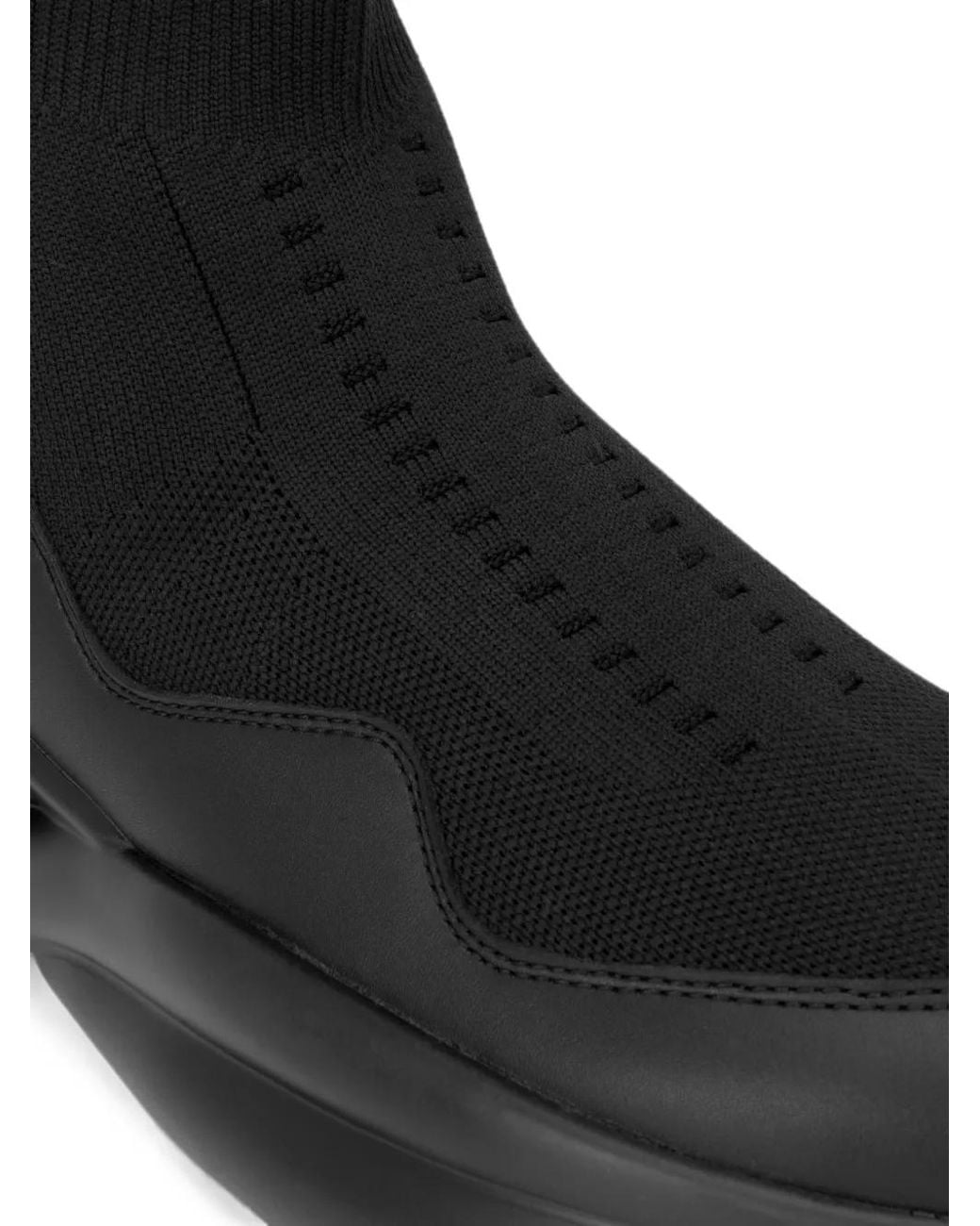 Philipp Plein Black Runner Sock Skywalker Sneakers