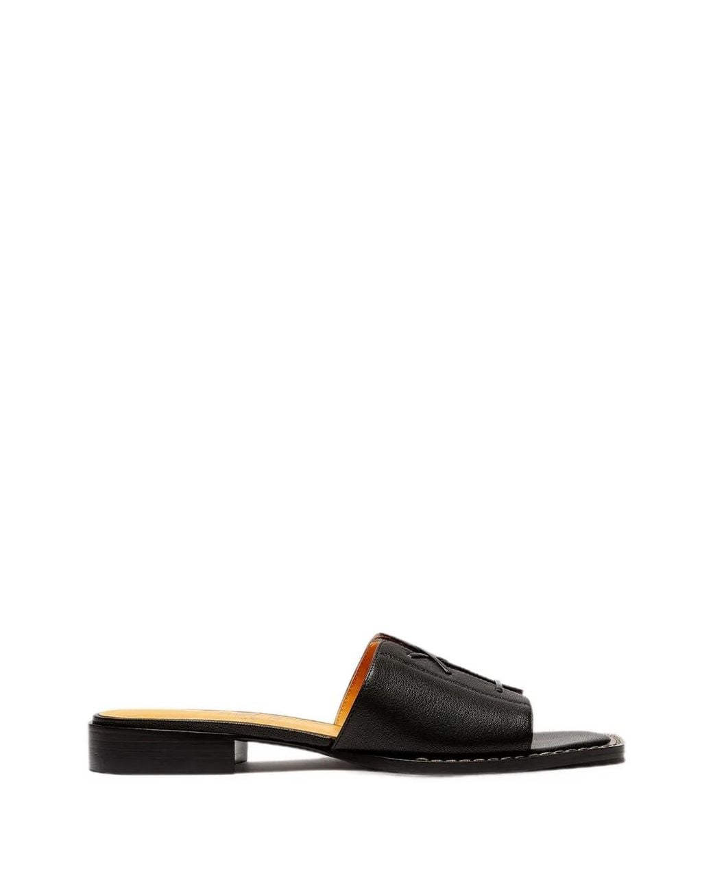 LILI CURIA Black Vera Lace-Up Sandals