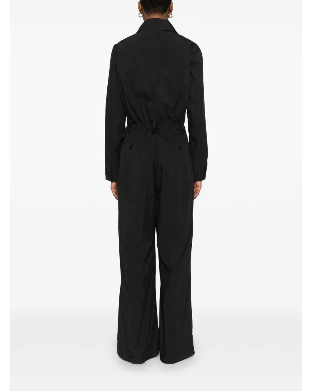 P.A.R.O.S.H. Black Poplin Jumpsuit