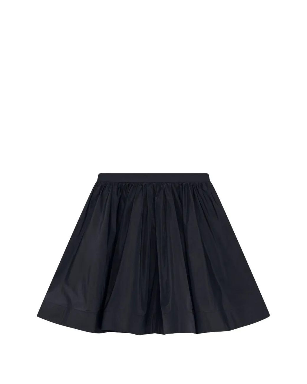 MSGM Blue Pleated A-Line Mini Skirt