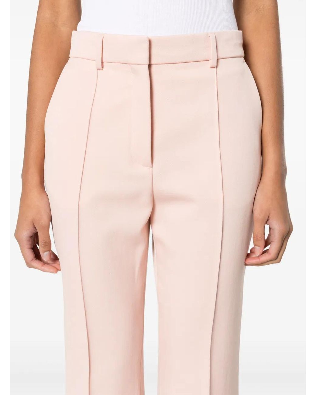 Pantalon En Laine À Coupe Évasée Lanvin en coloris Pink