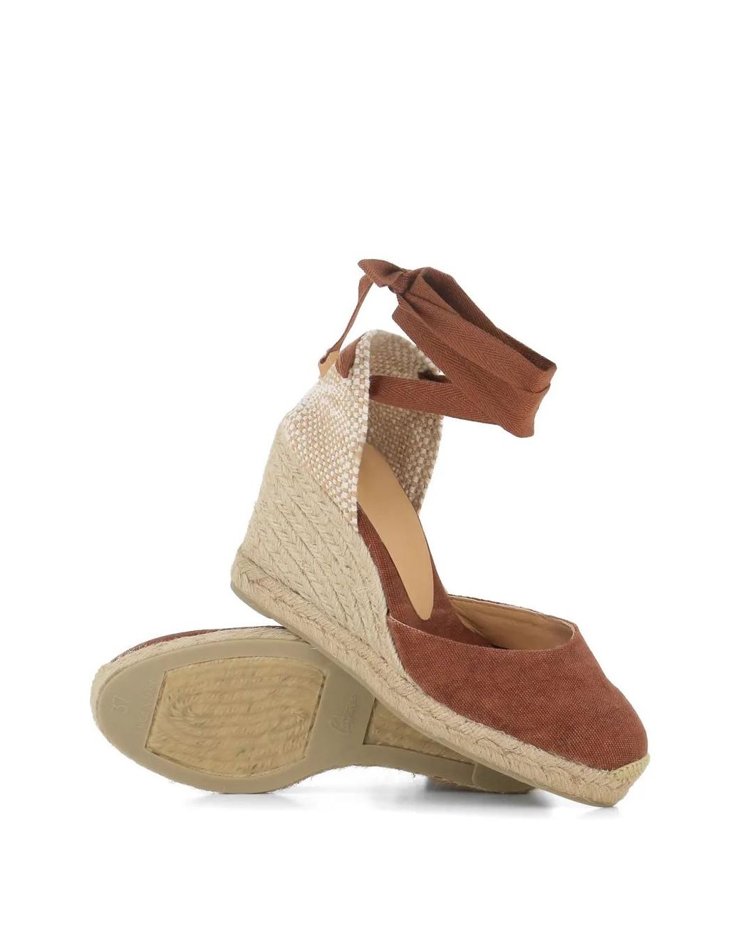 Castaner Brown Carina Wedge Espadrilles