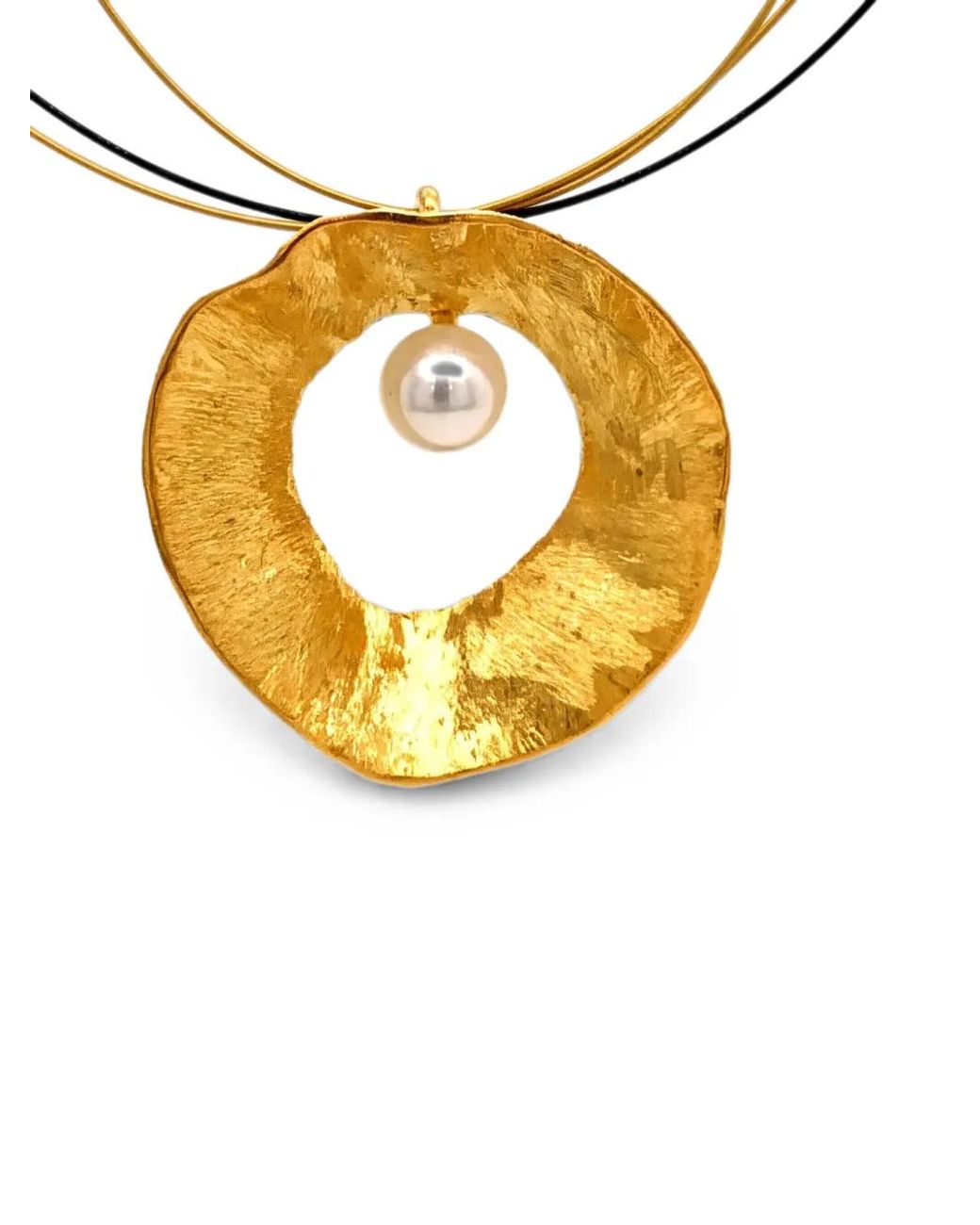 Esin Akan Metallic Sea & Moon Pearl-Embellished Necklace