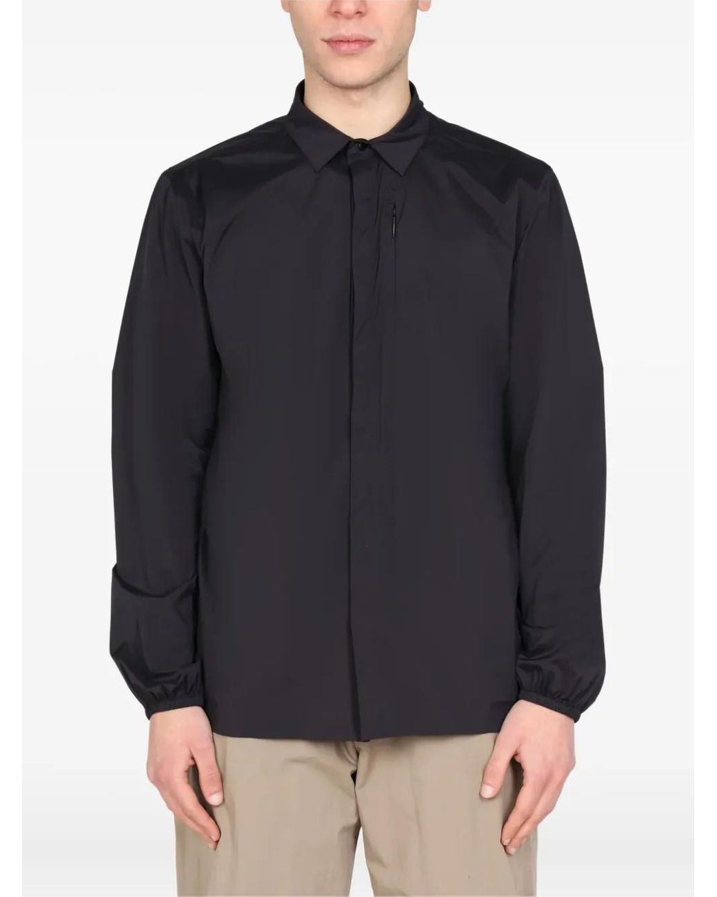 Monobi Blue Zip-Pocket Shirt Jacket for men