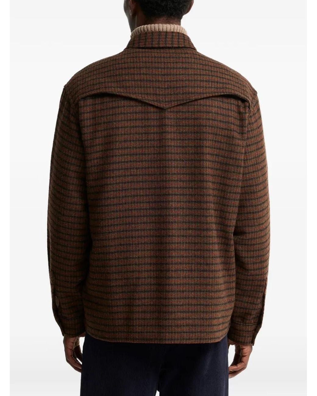 Barbour Brown Hatfield Check-Pattern Button-Down Shirt for men