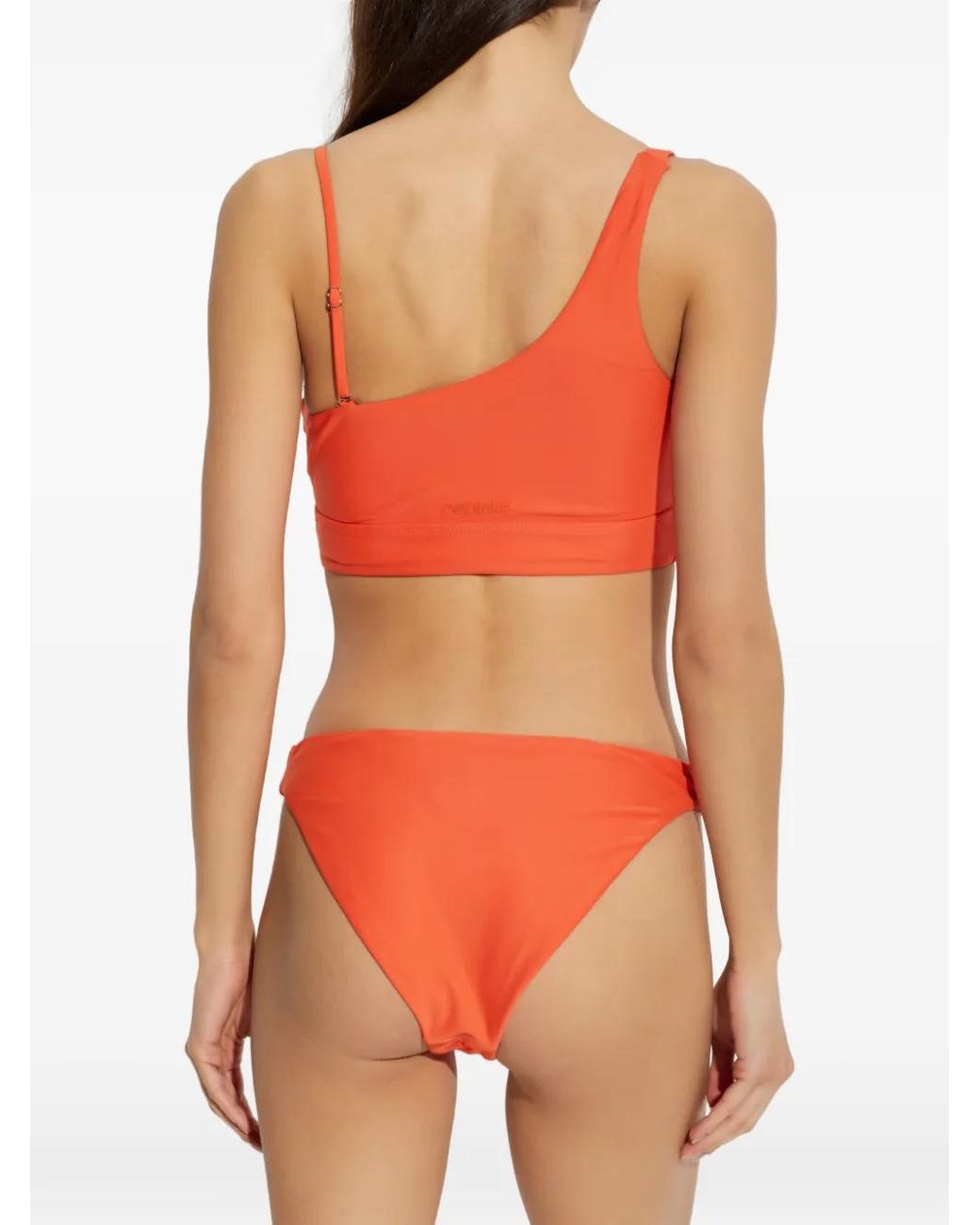 Rethinkit Studios Orange One-Shoulder Bikini Top