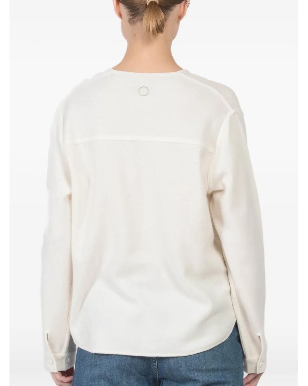 Oyuna White Buttoned Cardigan