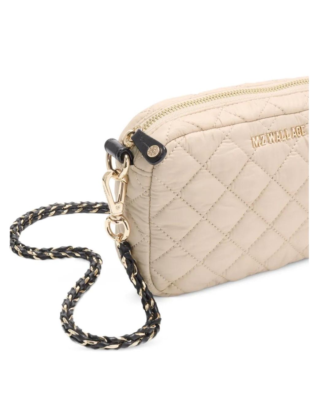 MZ Wallace Natural Crosby Quilted Crossbody Bag