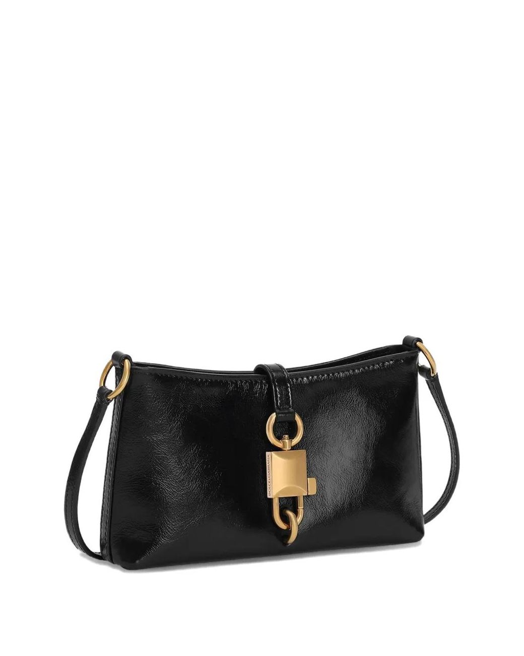 Dolce & Gabbana Black Lock Shoulder Bag