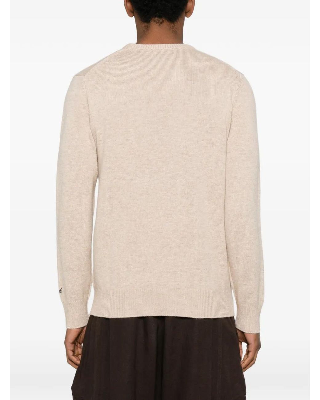 Mc2 Saint Barth Natural Heron Graphic Sweater for men