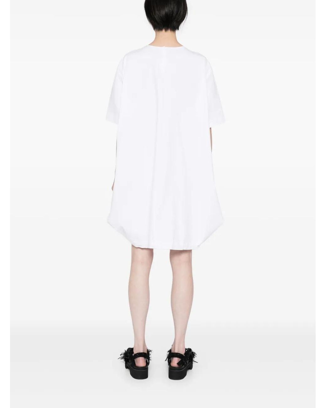 JNBY White Drawstring-Hem Dress