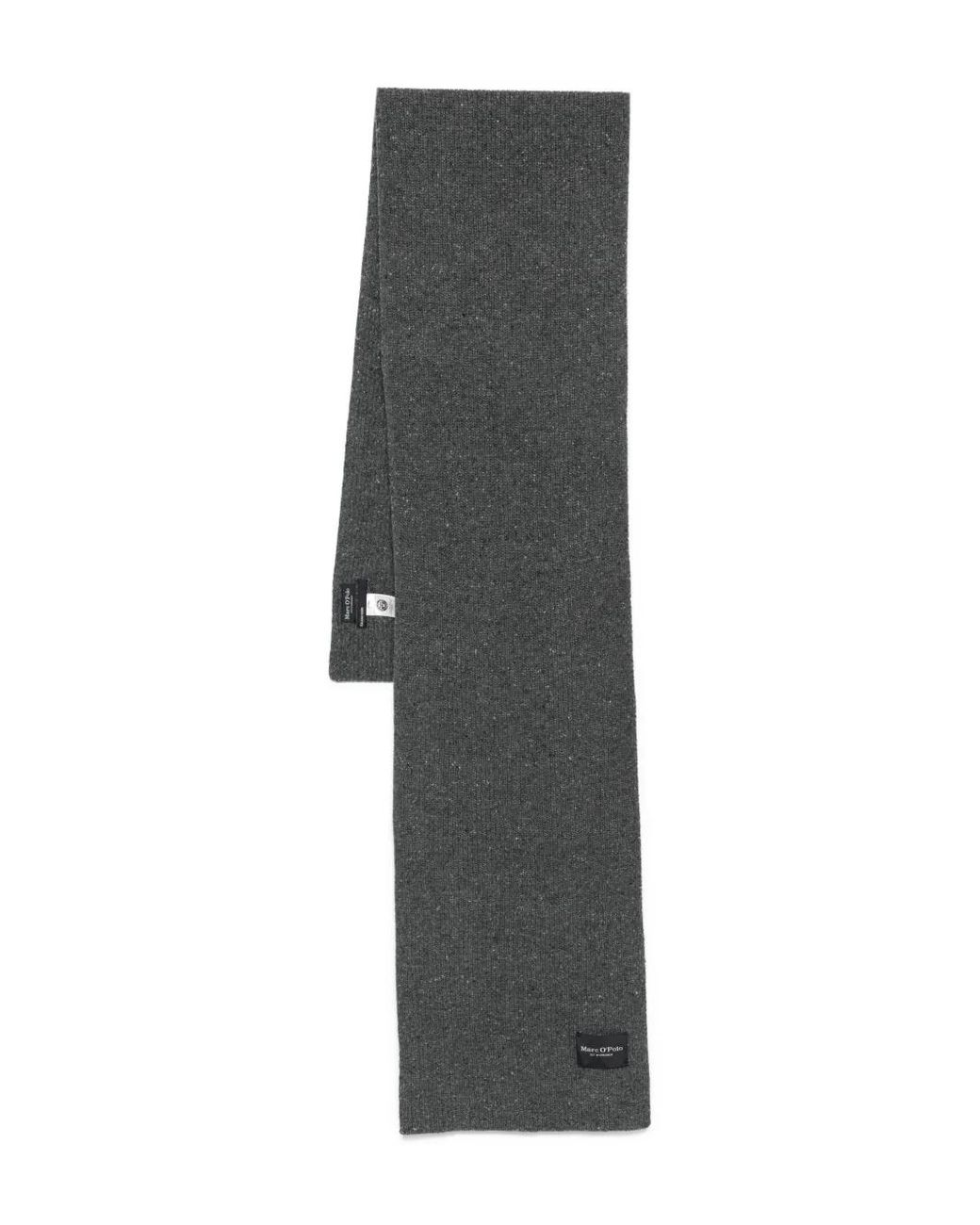 Marc O' Polo Sjaal Met Logopatch in het Gray voor heren