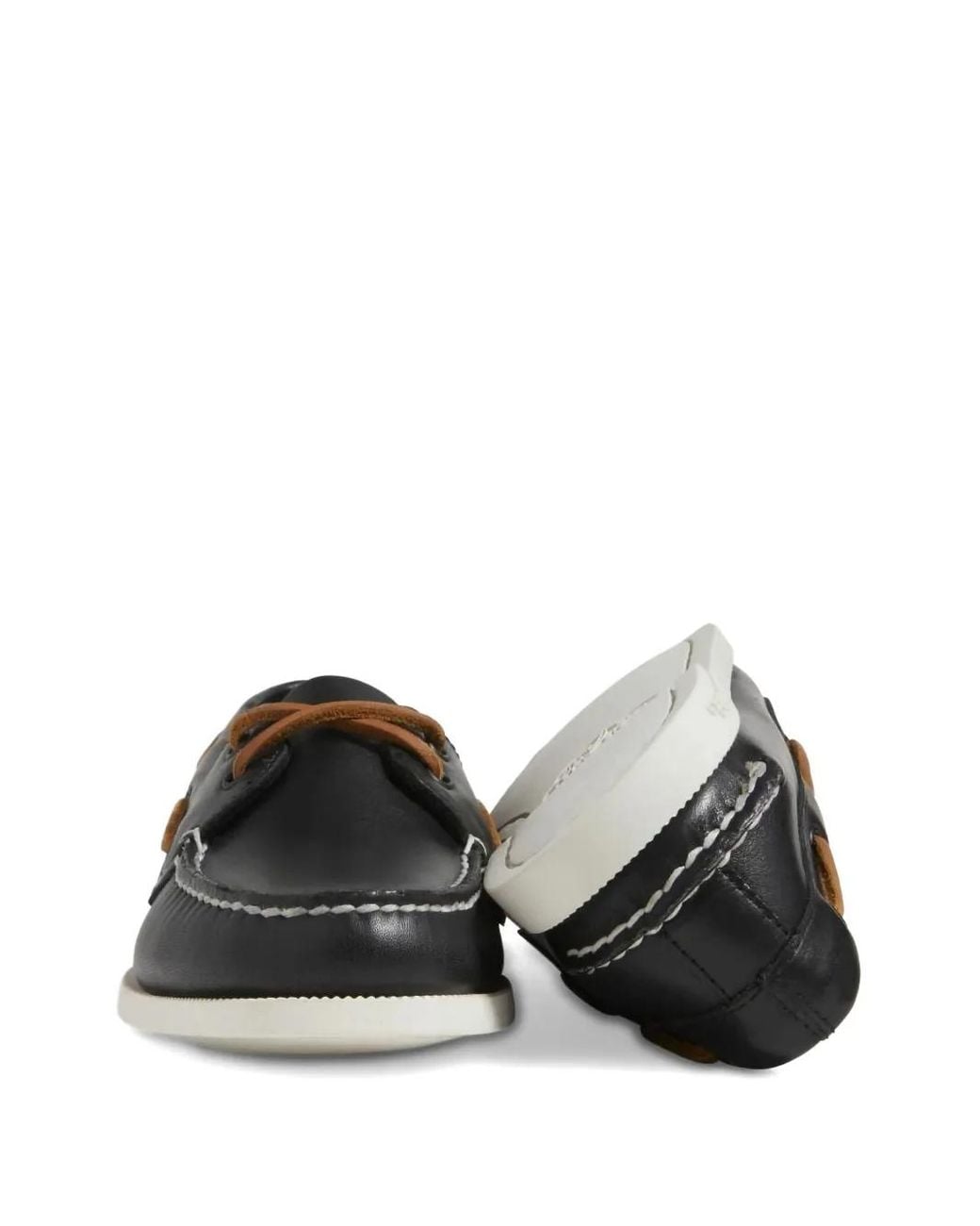 Sperry Top-Sider Black Leather Boat Shoes