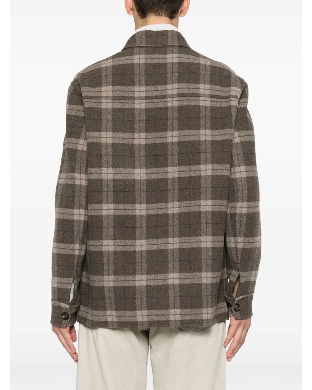 Giacca-Camicia di Eleventy in Brown da Uomo