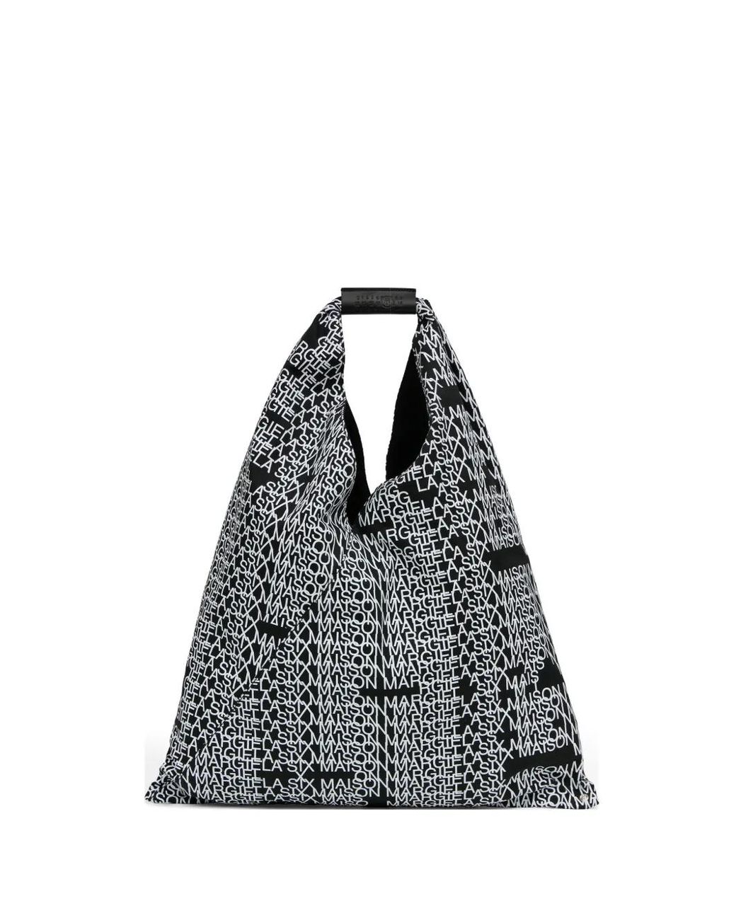 MM6 by Maison Margiela Black Japanese Logo-Print Handbag