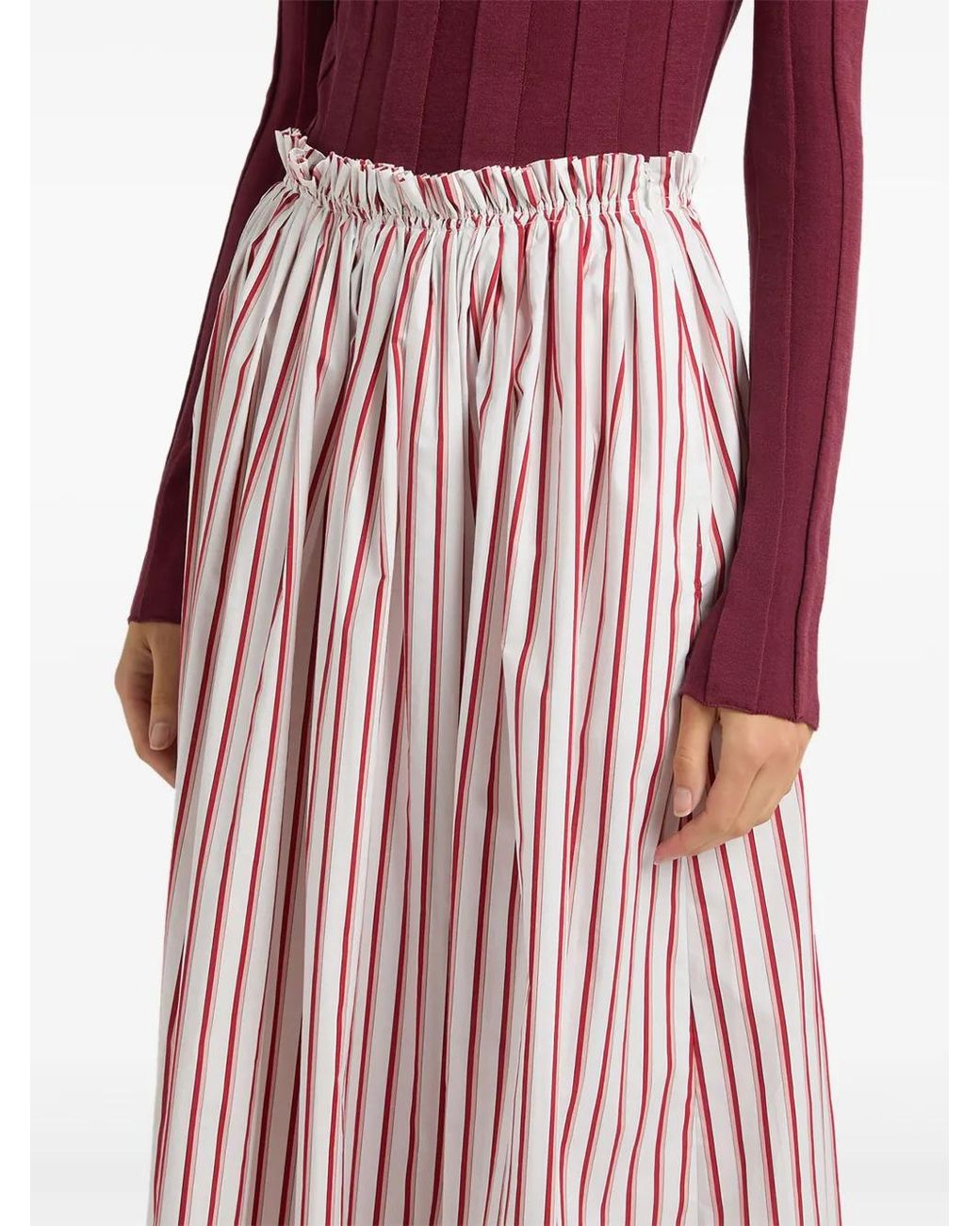 Ports 1961 Red Striped Skirt