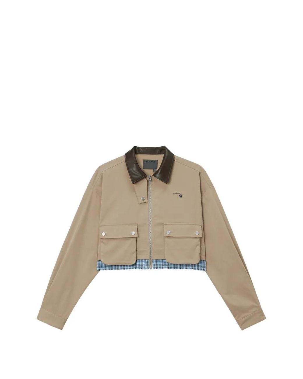 Chaqueta Con Cremallera Musium Div. de color Natural