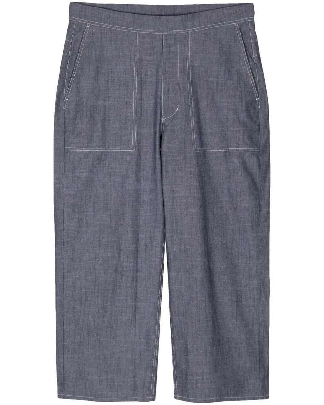 Alpha Industries Blue Straight-Leg Cotton Trousers for men