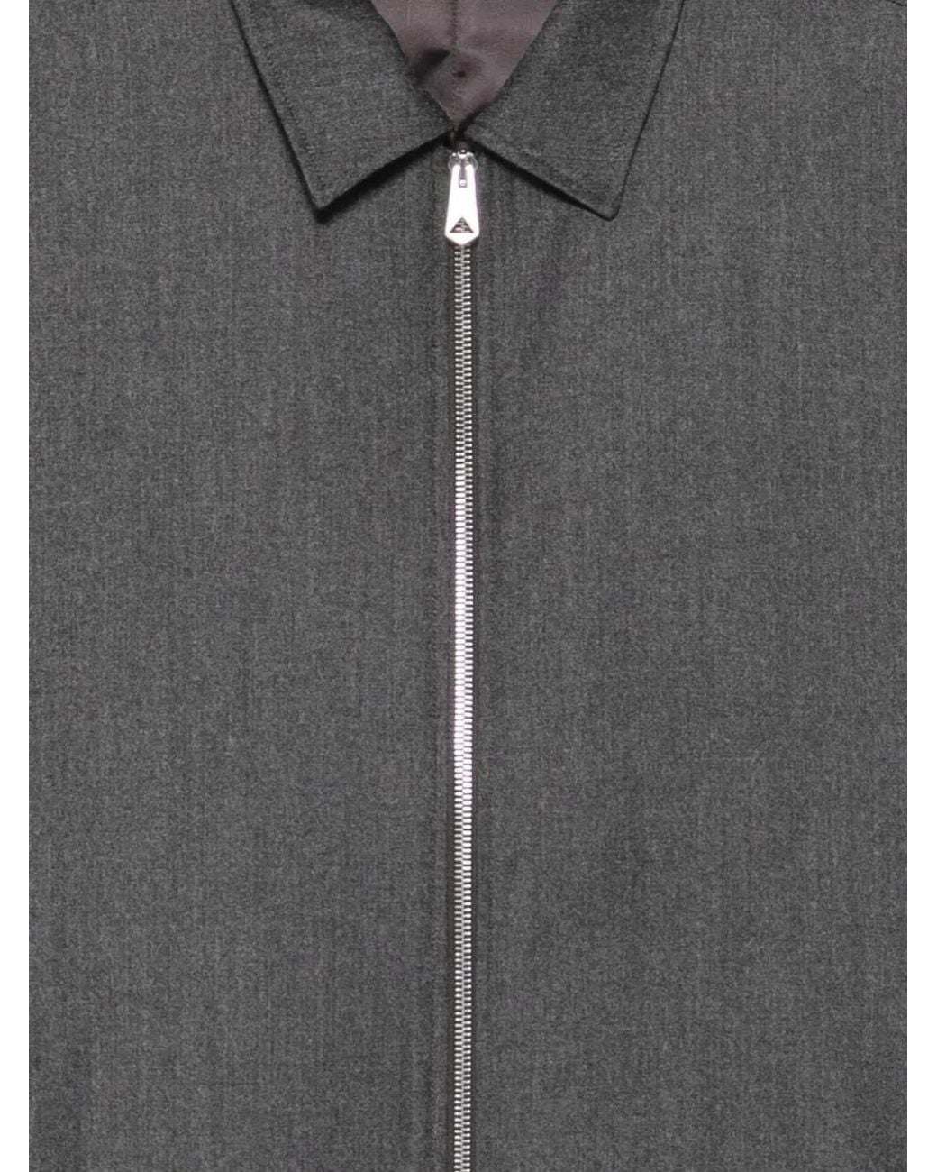 Paul Smith Gray Zip-Up Harrington Jacket for men
