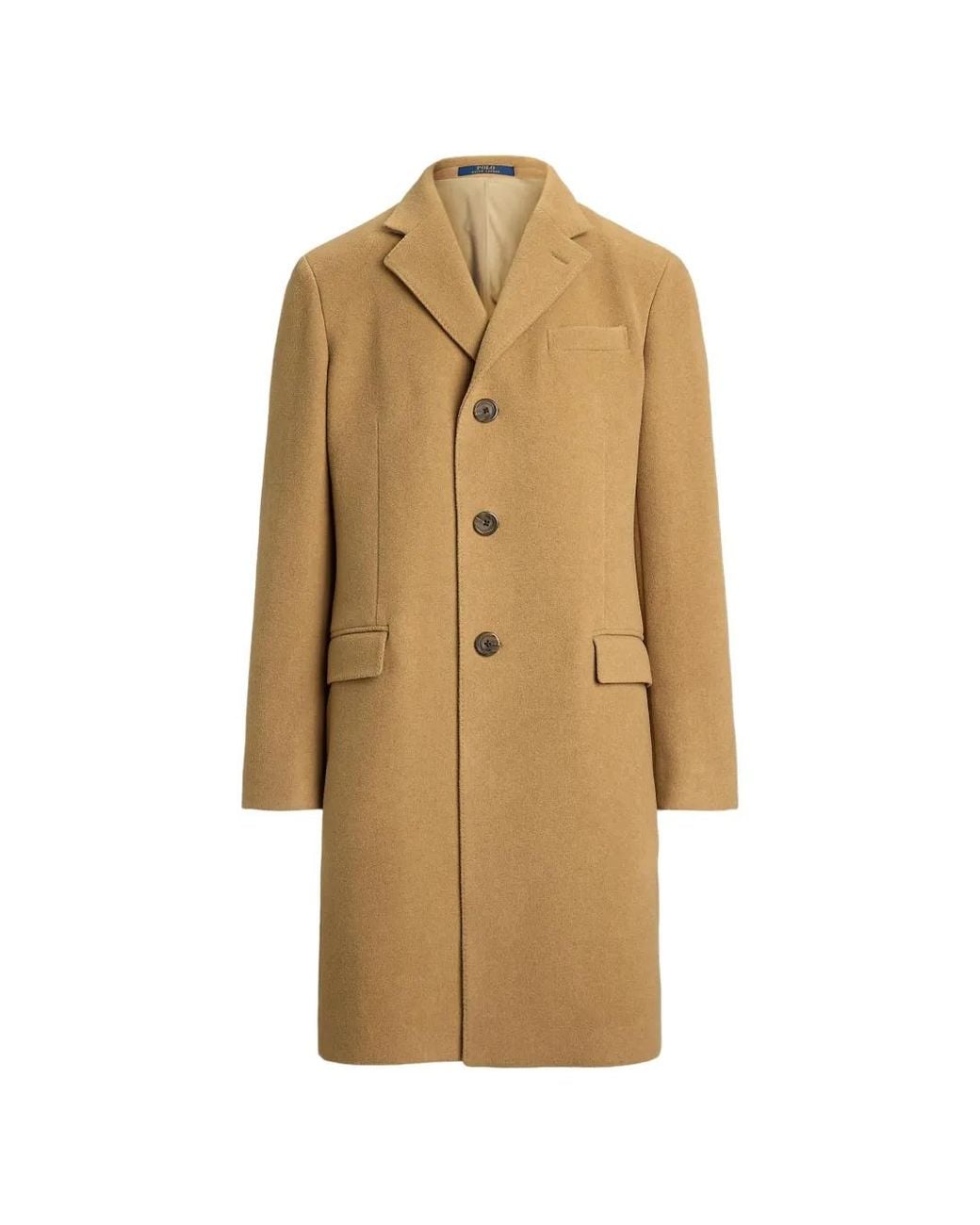 Polo Ralph Lauren Natural Single-Breasted Notched-Lapels Coat for men