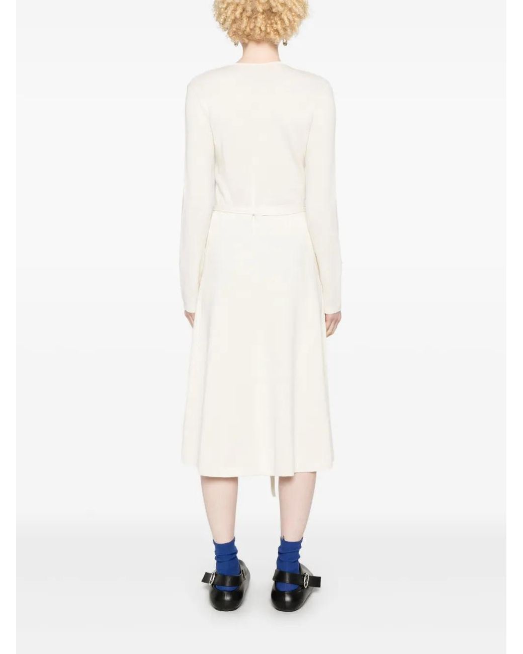 Joseph White Knitted Maxi Dress