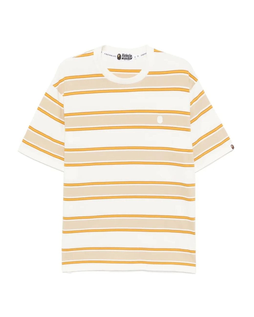 A Bathing Ape Natural Logo-Embroidered T-Shirt for men