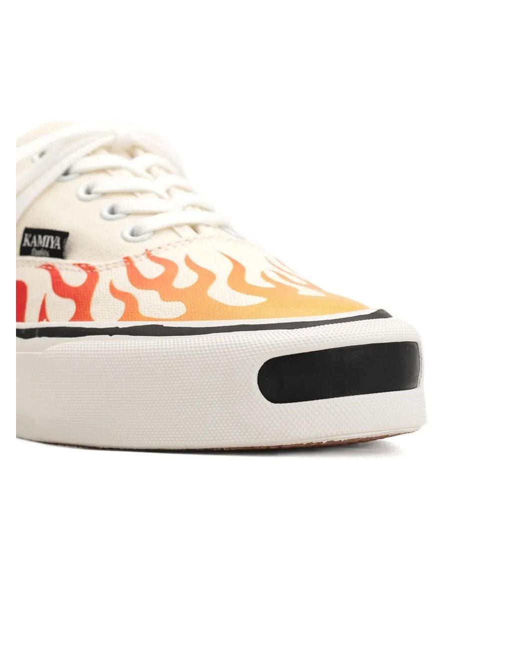 KAMIYA Pink Herc Flame-Pattern Vulcanized Sneakers
