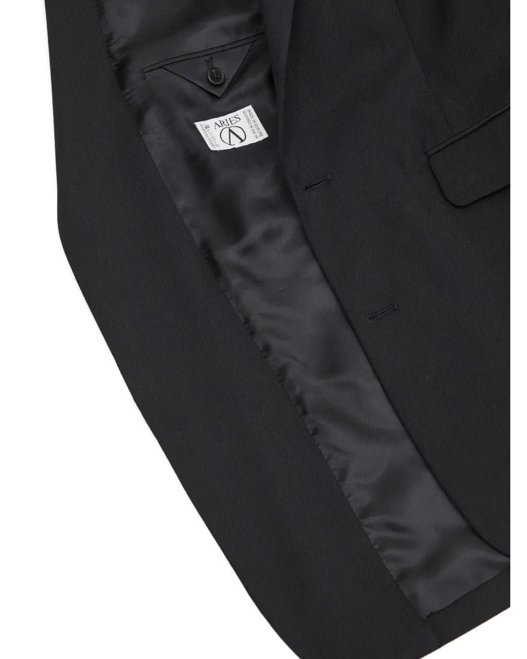 Aries Black Pin-Detail Blazer for men