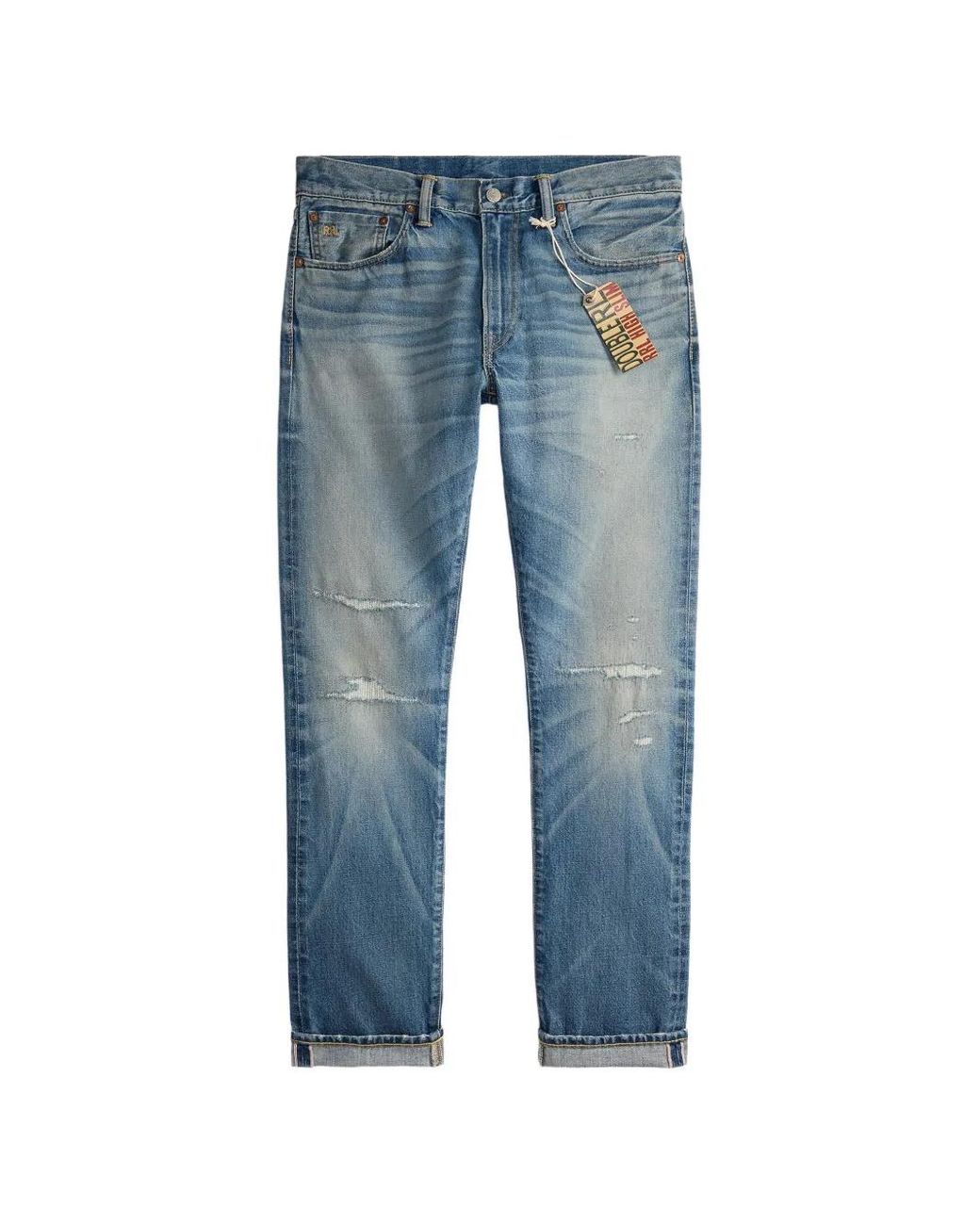 RRL Blue Clearford Selvedge Jeans for men