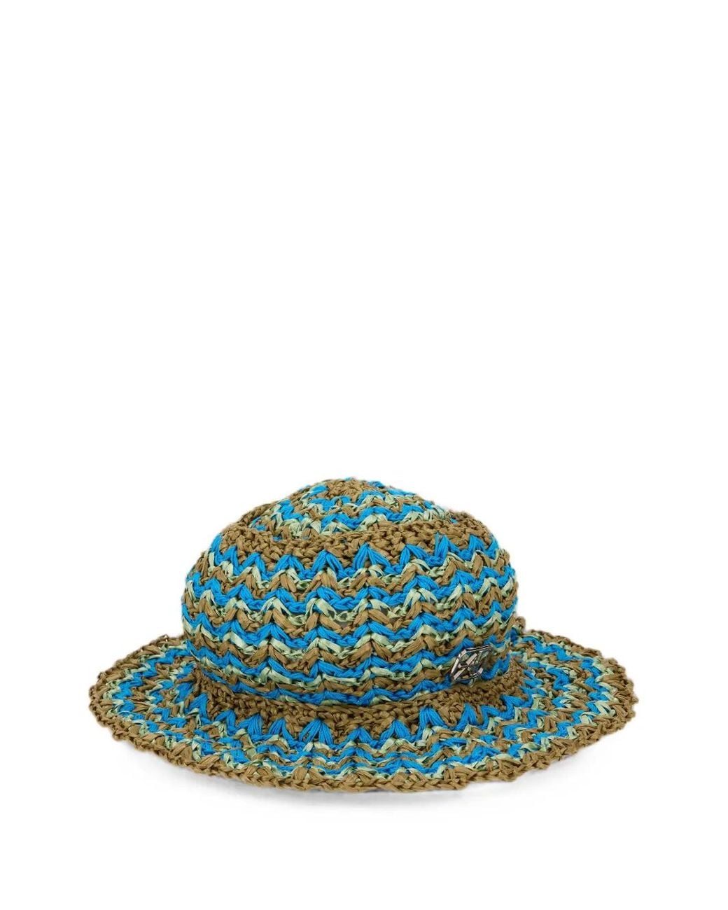 Cappello Intrecciato di Alberta Ferretti in Green
