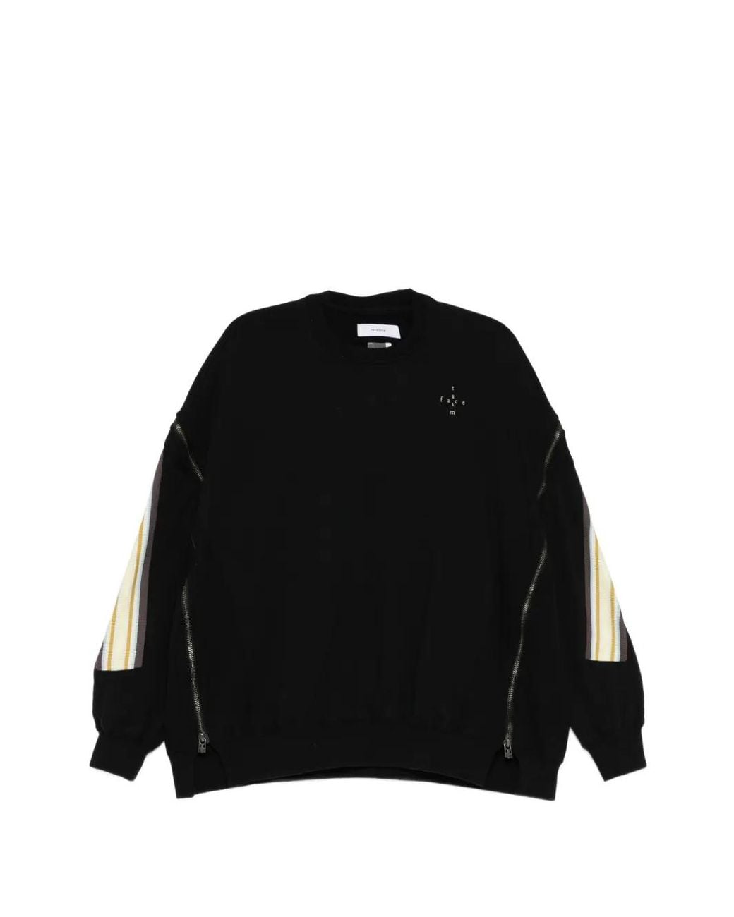 Sudadera A Capas Con Cremallera Facetasm de color Black
