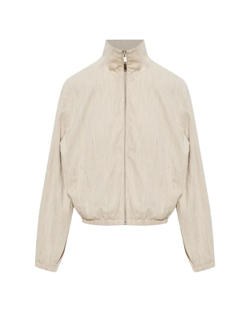 Samsøe & Samsøe White Sabianca Zip-Up Jacket