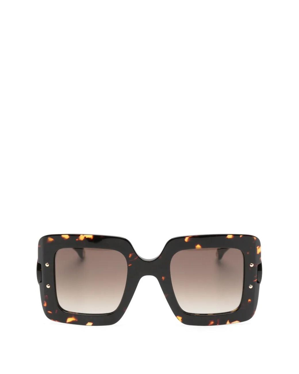 Carolina Herrera Gray Square-Frame Sunglasses