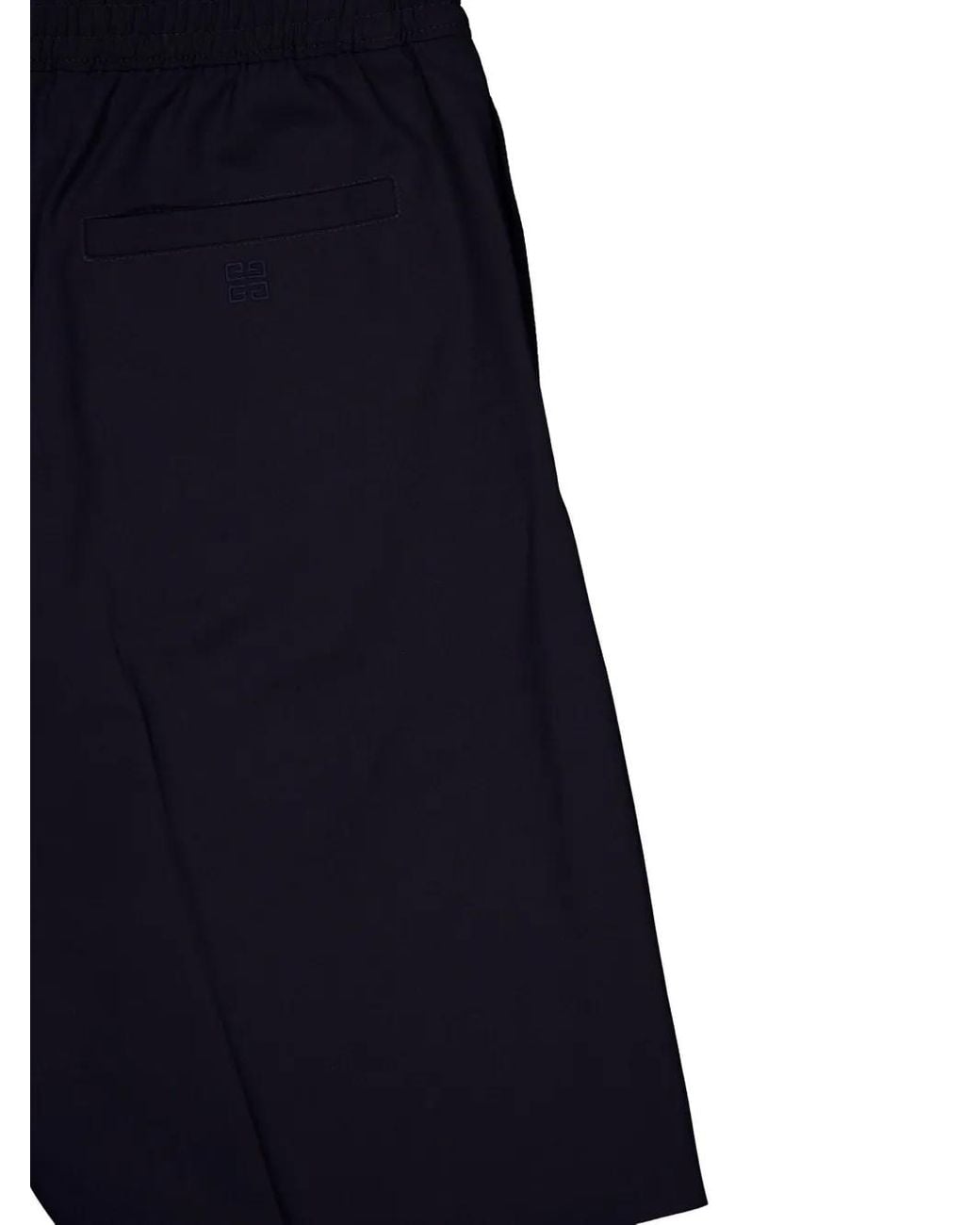 Givenchy Wollen Popeline Bermuda Shorts in het Blue voor heren