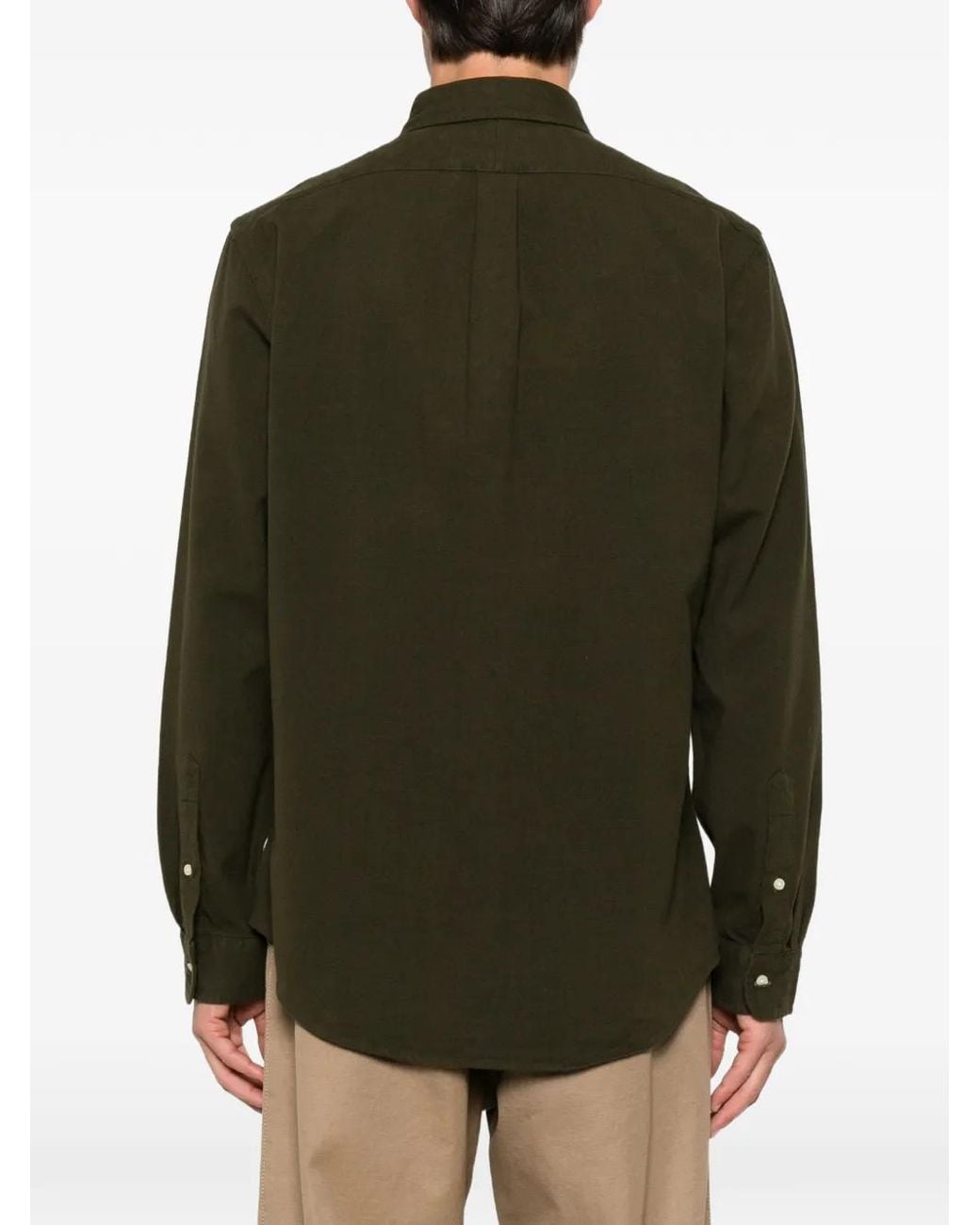Polo Ralph Lauren Green Long Sleeve Shirt for men