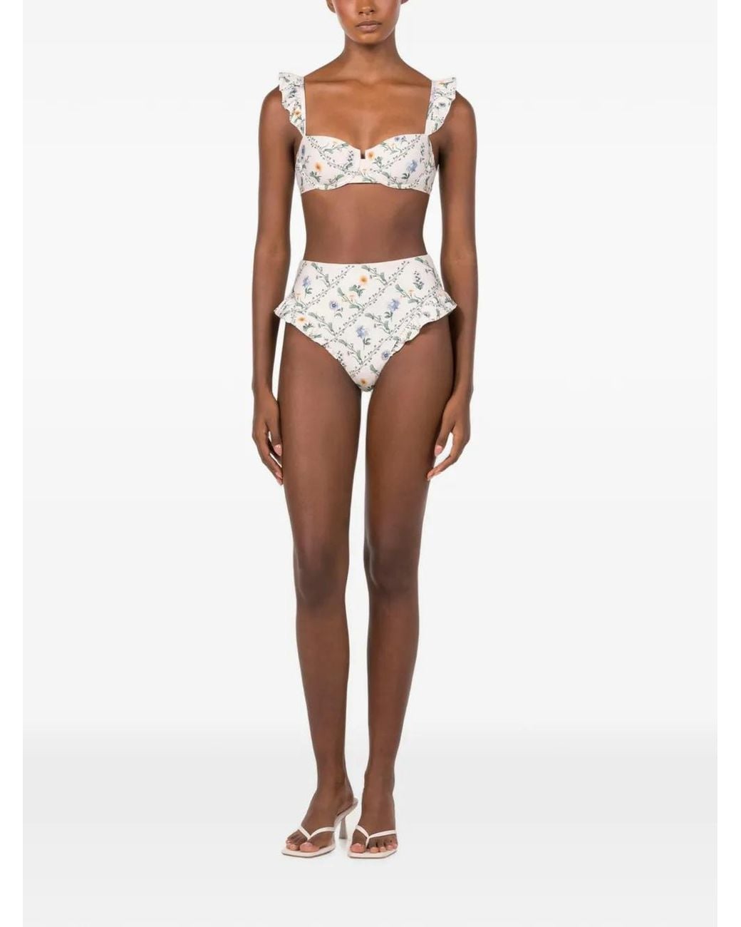 Agua Bendita White Jengibre Brisa Bikini Bottoms