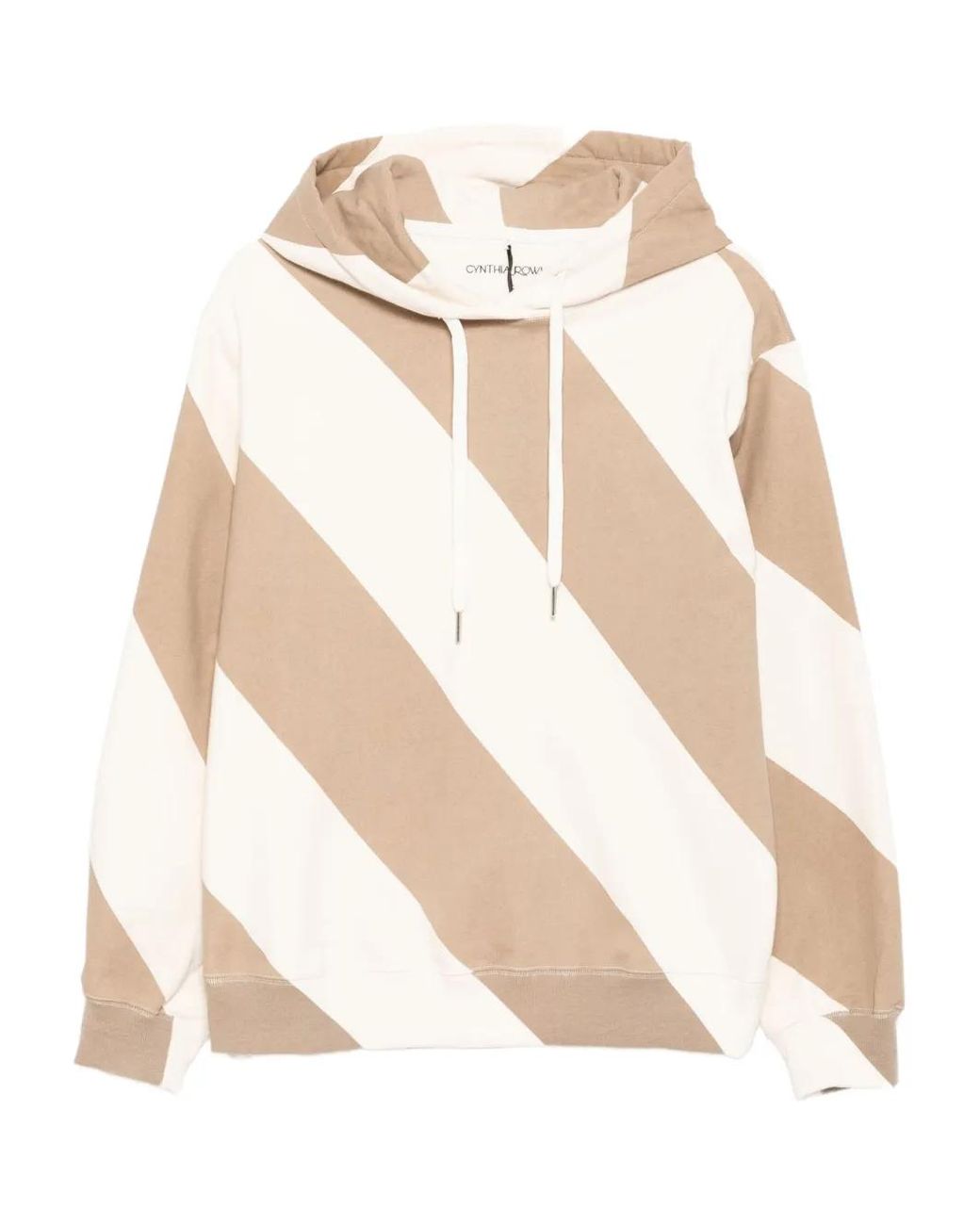 Cynthia Rowley Natural Drew Striped Hoodie