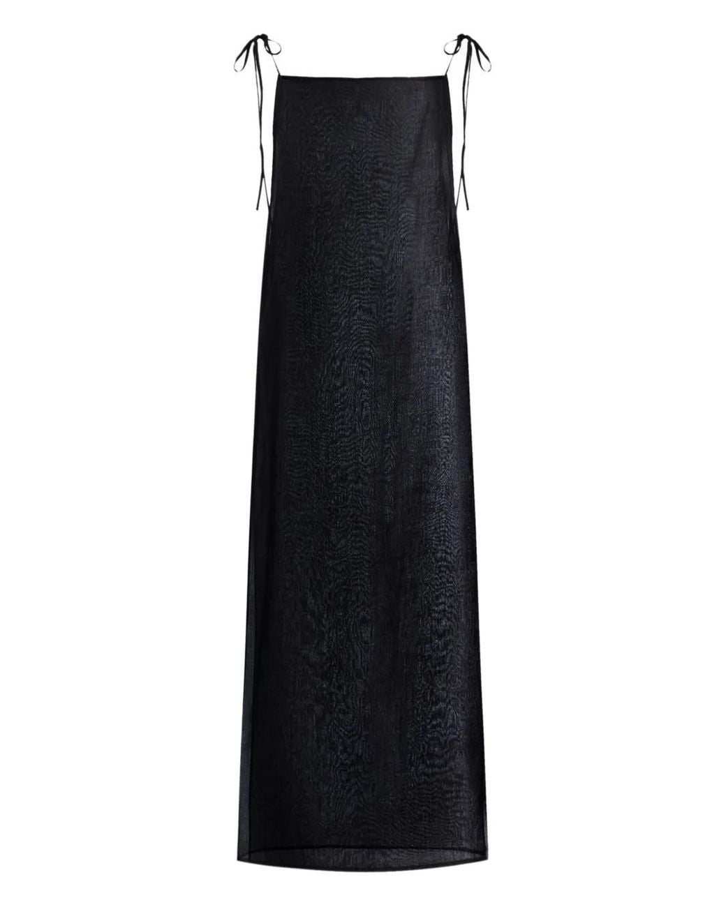 12 STOREEZ Black Square-Neck Maxi Dress